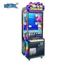 Satılık ucuz fiyat tuğla istifleyici Arcade oyun pençe makinesi Video oyunu