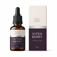 Complexe de bien-être féminin OEM : Gouttes de baies de Vitex 500mg avec Dong Quai et Magnésium pour le soutien du cycle menstruel – Vente en gros