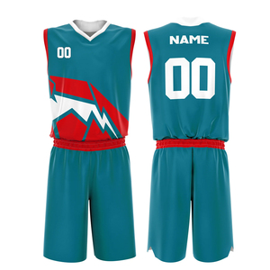 ชุดบาสเก็ตบอลสำหรับผู้ใหญ่ชุดเสื้อบาสเก็ตบอลและกางเกงขาสั้นดีไซน์ไม่ซ้ำใคร - Product Image 1