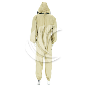 ชุดผ้าฝ้ายป้องกันการตัดระดับสูงแบบตาข่ายสามชั้นสีกากี ป้องกันไอระเหย สำหรับการเลี้ยงผึ้ง พร้อมคุณสมบัติสะท้อนแสง - Product Image 4