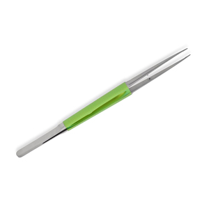 Micro pince chirurgicale supérieure finition sable pour utilisation hospitalière Micro pince supérieure sur mesure poignée enduite verte acier allemand - Product Image 1