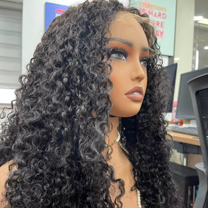 Disponible personalizar cualquier tamaño y color Precio de venta completo Peluca rizada de corte pixie de encaje Pelucas naturales Cabello humano para mujeres negras - Product Image 1