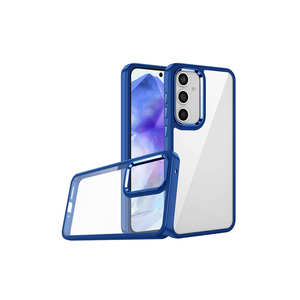 Funda de Silicona Premium TUVA Flora para Samsung Galaxy A25/A53, Cubierta Trasera Protectora Suave en Azul con Embalaje Minorista - Product Image 1