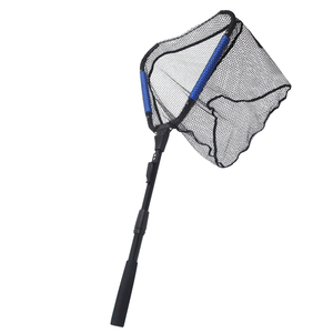 <span class=keywords><strong>Filet</strong></span> à main télescopique pliant en Nylon maille extensible appâts de pêche étang <span class=keywords><strong>piscine</strong></span> pliable atterrissage Koi caoutchouc truite poisson outil - Product Image 5