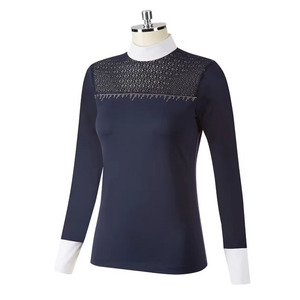 Ropa de deportes al aire libre ecuestre, camiseta de espectáculo de equitación para damas, algodón, poliéster, hecho a medida en Pakistán - Product Image 1