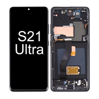 Pantalla Táctil OLED de Alta Calidad, Digitalizador LCD para Samsung S21 Ultra 5G de 6.8 Pulgadas, 1 Año de Garantía, Reparación de Pantalla 100%