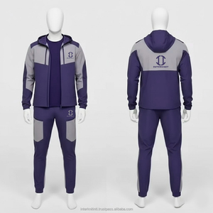 Ensemble de survêtement camouflage pour homme, style vintage, léger, 100% polyester, sweat à capuche zippé et pantalon de jogging - Product Image 5