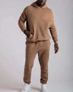 2025 Bulk Heavy Cotton Sweat suit & Jogger Set Custom logo <b>Men's</b> Two Piece Set <b>Velour</b> Fleece Cotton <b>Tracksuit</b> Set for <b>men's</b> - Product Image 1
