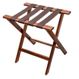 Elegante portaequipajes de madera para hogares modernos que agrega practicidad y atractivo estético a los interiores de las habitaciones - Product Image 1