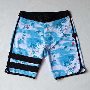 Pantalones cortos de baño informales para hombre, bordados, antiarrugas, cintura elástica, estiramiento, surf, Fitness, secado rápido, impermeables, pantalones de playa - Product Image 3