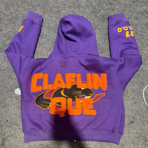 Sweat-shirt à capuche oversize délavé pour homme, en coton épais 400GSM, pull streetwear, molleton lourd - Product Image 5