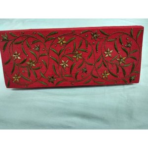 2025 moda de moda-adelante bolsos de mano para mujer Top Zari bordado Semi piedras preciosas Cadena de perlas decoración de cuentas - Product Image 2