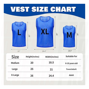 Mesh Training Bibs Vest Sleeveless Round Neck Solid Color Breathable Sports Jersey Football Soccer Rugby Soccer Training Bibs - Product Image 6