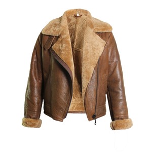 Best Quality <b>Women's</b> Sheep Fur Lining Winter <b>Suede</b> Leather Waterproof POWER DRY V-neck Shearling <b>Jacket</b> for Very Cold Weather - Product Image 5