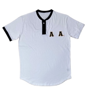 Camiseta Personalizada de la Fraternidad Alpha Phi Alpha, 180 Gramos, Tejido de Punto con Spandex/Algodón, Diseño Sólido, Bordada, Transpirable, Manga Corta - Product Image 1