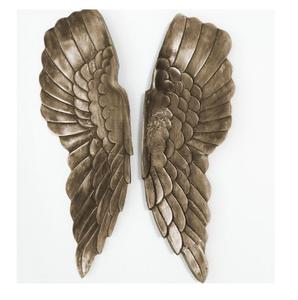 Antiguo hecho a mano nuevo diseño hermoso decorativo aluminio dorado alas de Ángel dorado pared arte decoración de pared colgante de pared - Product Image 4