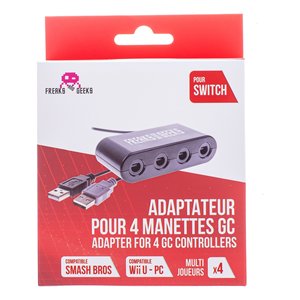 Câble adaptateur d'ordinateur noir pour manette Gamecube modèle 290026C – Indispensable pour joysticks et manettes de jeu - Product Image 2