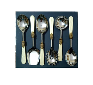 Ensemble de couverts en laiton pour hôtels et restaurants Vaisselle Artisanat d'occasion Cuillère à couverts en laiton Nouveau design - Product Image 6