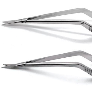 Ciseaux Yasargil fabriqués par des fabricants professionnels, instruments chirurgicaux manuels réutilisables en argent, certifiés CE ISO13485, usage général - Product Image 3