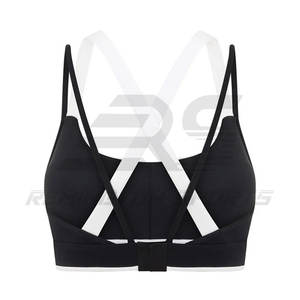Venta al por mayor 2024 nuevo estilo ropa deportiva sujetador para correr ropa Yoga gimnasio entrenamiento mujeres Fitness sujetador con su logotipo - Product Image 5