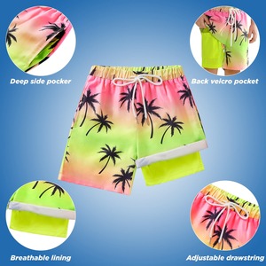 Customized Boys <b>Swim</b> Trunks Boxer <b>Brief</b> Liner Compression Swimming Shorts Stretchy UPF Quick Dry Swimsuit DDP Shipping - Product Image 2
