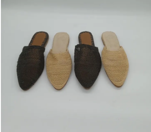 Mocasines de rafia marroquí hechos a mano para mujer, zapatos de boda, regalo artesanal, calzado natural de verano, zapatos de rafia para mujer - Product Image 4
