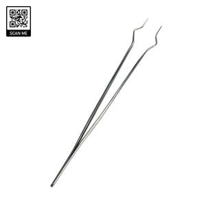Pince à épiler pour extensions de cils Bluemed Surgical Beauty, en acier inoxydable, professionnelle, précision, pointe inclinée lisse, durable pour le volume - Product Image 4