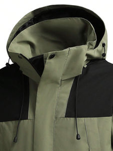 Hombres logotipo personalizado al por mayor al aire libre tejido Softshell impermeable chaqueta cortavientos hombres - Product Image 4