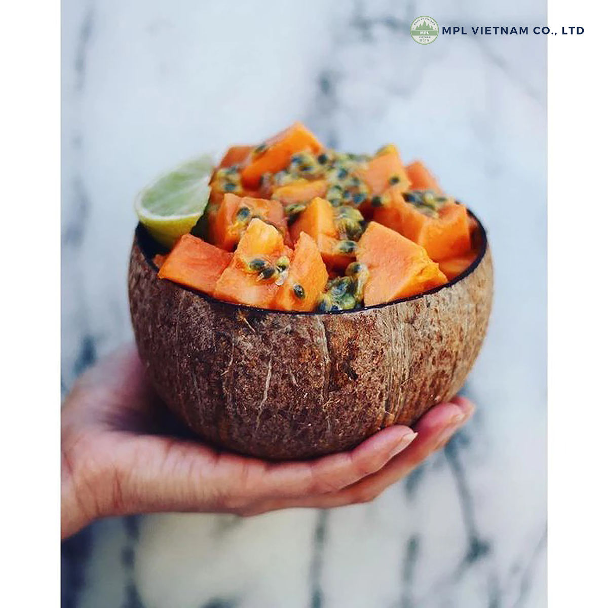 Natural coconut color