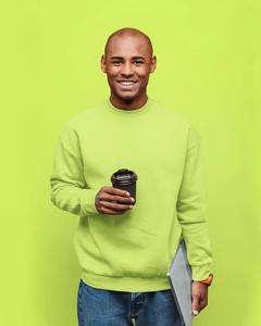 Sweatshirts au design personnalisé Service OEM Sweatshirts de qualité supérieure Sweatshirts de haute qualité à col rond pour hommes Sweatshirts réguliers de couleur personnalisée - Product Image 3