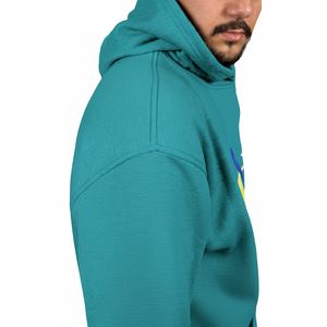 Sweat-shirts à capuche pour hommes en coton 100% poids lourd en gros, taille plus, sweat-shirt d'hiver, broderie, polaire uni, basiques - Product Image 6