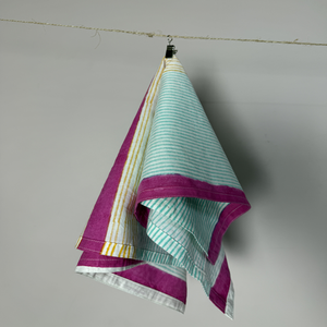 Serviettes en tissu de coton carrées imprimées faites à la main, réutilisables, jetables, écologiques, lavables en machine pour la maison, l'avion, la salle à manger - Product Image 2