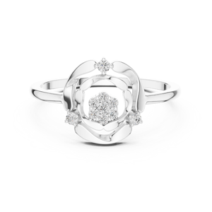 18K Customized Name <b>Initial</b> <b>Ring</b> in Silver or Gold - Product Image 3