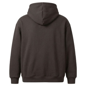 Sweat à capuche personnalisé épais coupe oversize et carrée 390 GSM en molleton avec poche kangourou, vente en gros OEM, style streetwear - Product Image 3