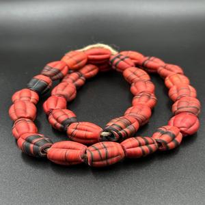 ลูกปัดแก้วทรงรีทำมือหลากสีเป็นเอกลักษณ์สไตล์การค้าของเวนิสแบบวินเทจ - Product Image 3