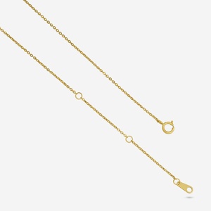 Collier en argent 92,5 rhodié, motif géométrique goutte d'eau et croix, orné de zircon, diamant et perle, couleur or, pour fiançailles, référence 194171 - Product Image 5