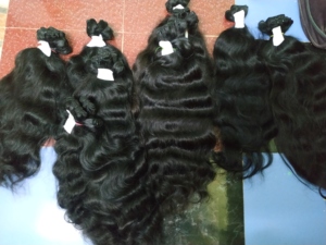Extensión de cabello Natural ondulado, pelo indio virgen humano, sin procesar, a precio asequible, Fabricación en la India - Product Image 5