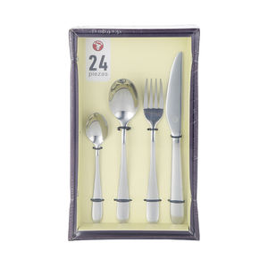Juego de Vajilla Contemporáneo Mr.Spoon de Acero Inoxidable 18/0, 24 Piezas para 6 Personas, Tenedores/Cuchillos/Palillos, Apto para Lavavajillas, Regalo Empresarial - Product Image 2