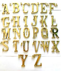 High on Demand 50MM 2 Inch Brass Alphabet <b>Letter</b> for House Decor Available at Affordable Price by Robin Export - Product Image 3