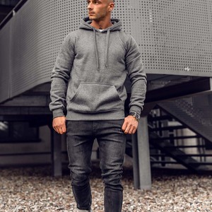 Custom Loose Fit Raw Hem <b>Hoodies</b> Embroidered <b>Plain</b> Acid Washed <b>Hoodies</b> <b>Men</b> with Private Label - Product Image 2