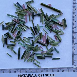 Piedra de turmalina múltiple Natural de 10mm y 20mm, piedras preciosas únicas con forma de lápiz en bruto para ajuste de joyería, proveedor mayorista en línea - Product Image 2