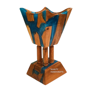Quemador de madera de resina epoxi moderno Madhkan Premium árabe Oud para el ambiente de Ramadán que mejora el Ramadán con Oud árabe aromático - Product Image 2