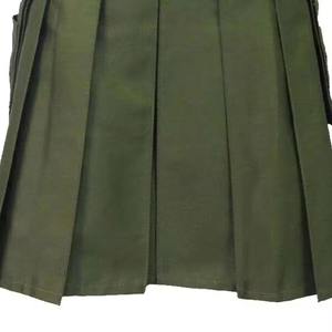 Kilt utilitaire hybride moderne pour homme en acier inoxydable et coton, avec motif écossais vert Stewart - Product Image 5