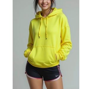 Ventes en gros de sweats à capuche oversize pour femmes, taille plus, fermeture éclair, hiver, poids lourd, sweats à capuche oversize pour femmes de BD - Product Image 4