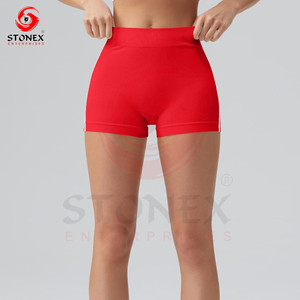Respirant séchage rapide haute élastique Scrunch bout à bout Shorts de sport taille basse court Gym Fitness Shorts pour les femmes - Product Image 3