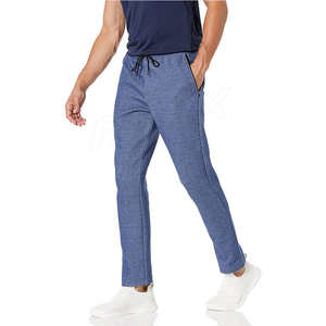Pantalon de survêtement personnalisé de qualité supérieure pour hommes, pantalon de jogging en coton élastique, pantalon de survêtement de gymnastique haut de gamme, leggings légers de grande taille droits - Product Image 1