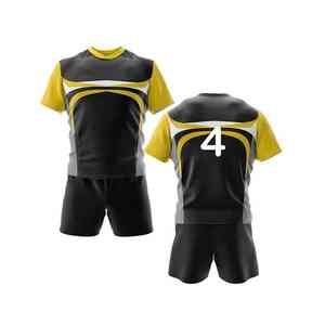 Uniformes de Rugby Transpirables Personalizados con Diseño Profesional, 100% Poliéster, Tallas Completas para Equipos Escolares y de Liga Competitiva para Adultos - Product Image 4