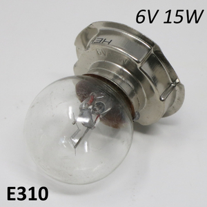Bombilla de faro monofilamento 6V 15W para Lambretta J50 + LUI50 - Product Image 1