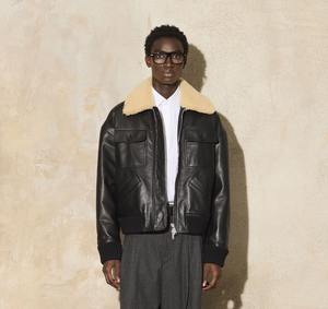 Chaqueta de piel de vaca Formal de alta calidad con cuello levantado, colocación de logotipo frontal, impermeable y ecológica - Product Image 3