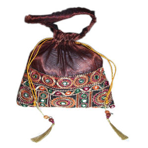 Tamaño personalizado Logo Poliéster Durable Alta calidad Organza Bolsas de regalo Cordón Joyería Embalaje de dulces Bordado de varios colores - Product Image 5